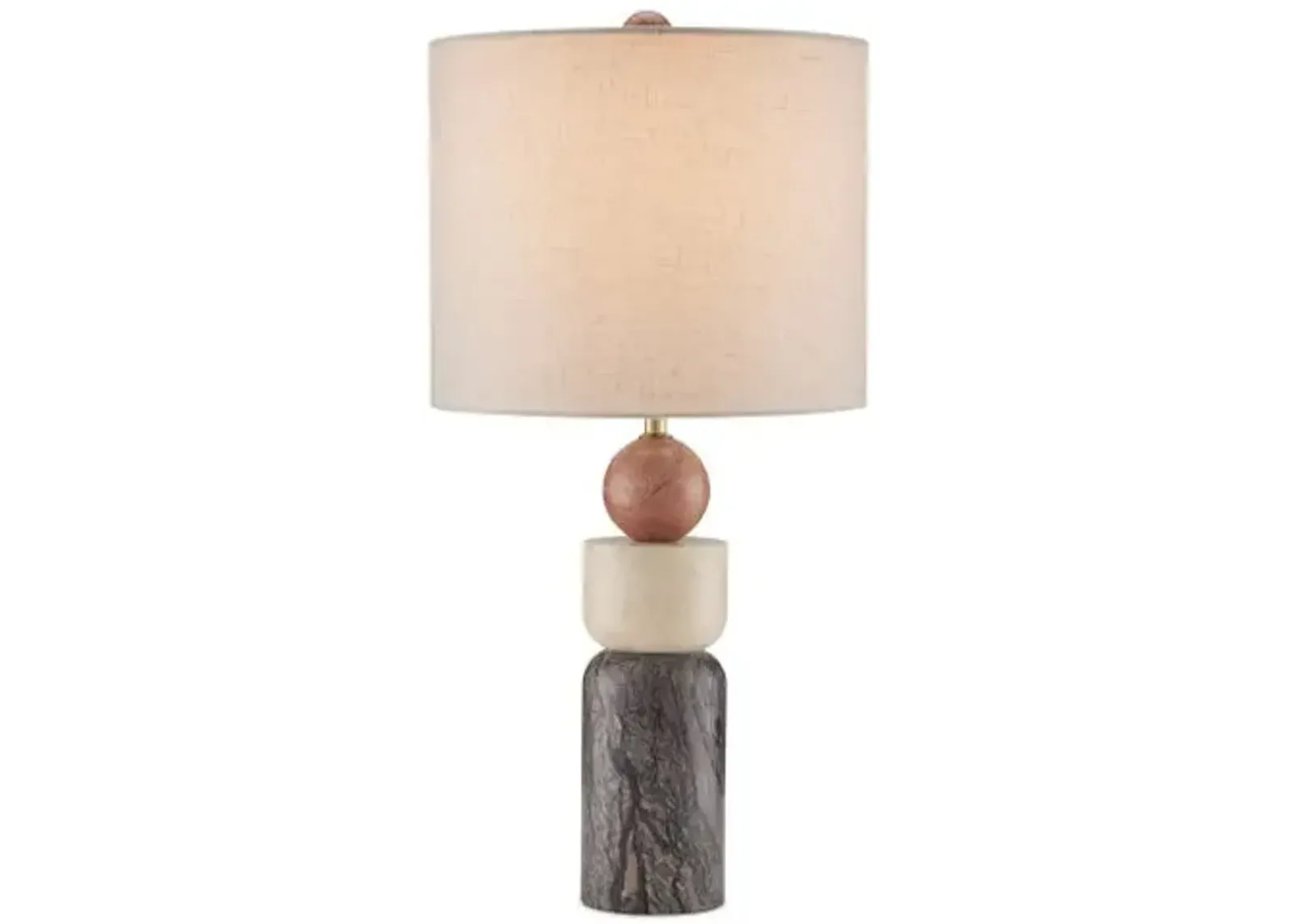 Moreno Table Lamp - Natural - Currey & Company - Black