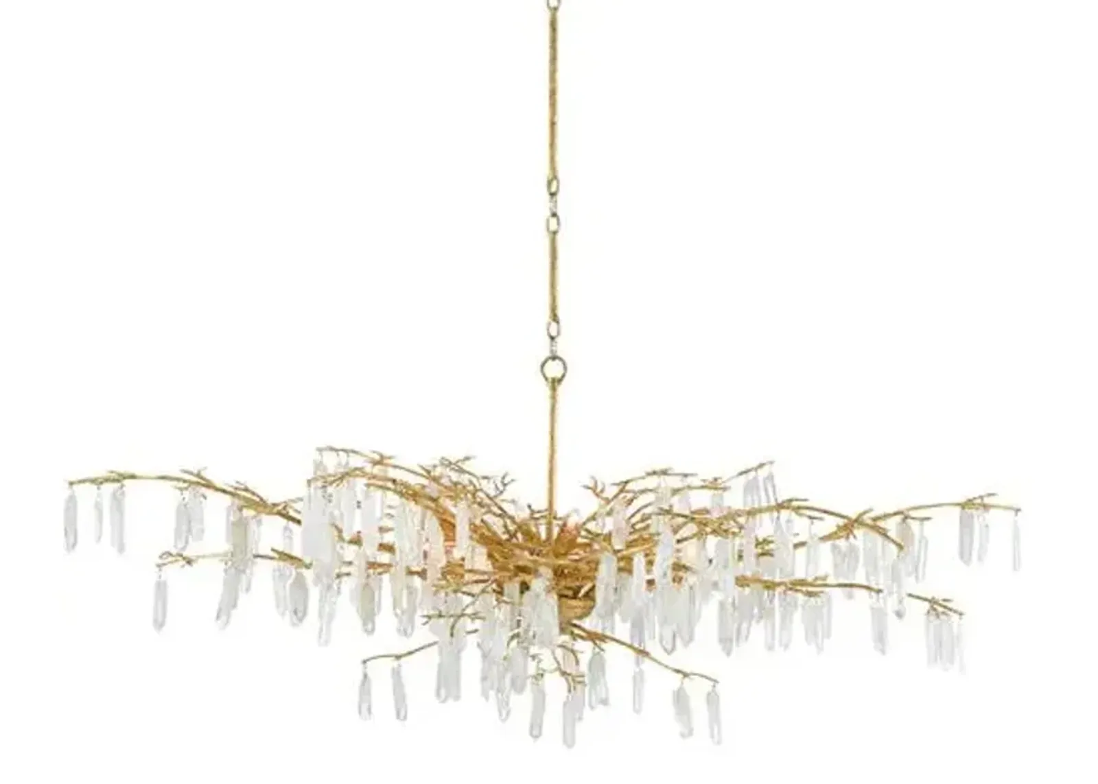 Forest Dawn Chandelier - Lucerne Gold - Currey & Company