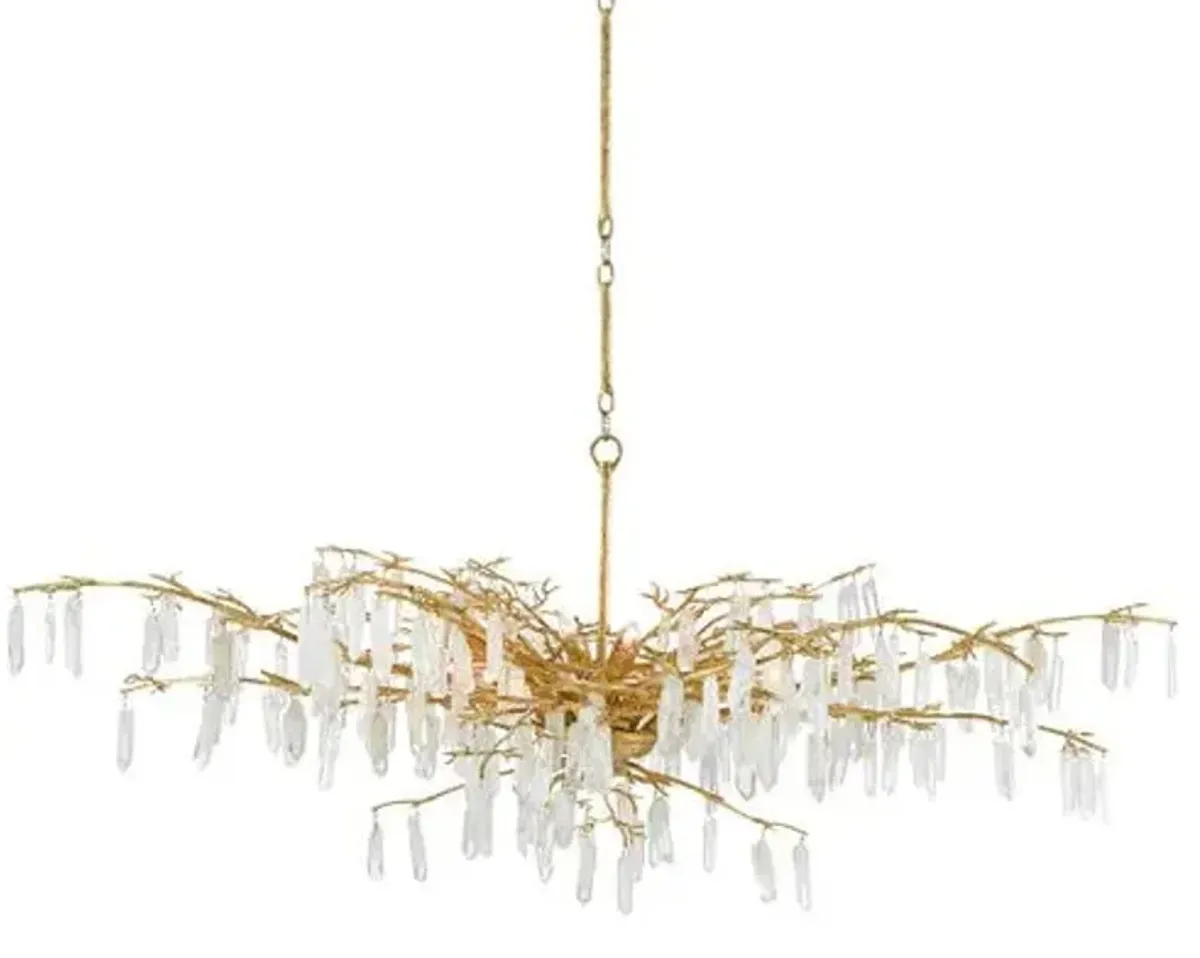 Forest Dawn Chandelier - Lucerne Gold - Currey & Company