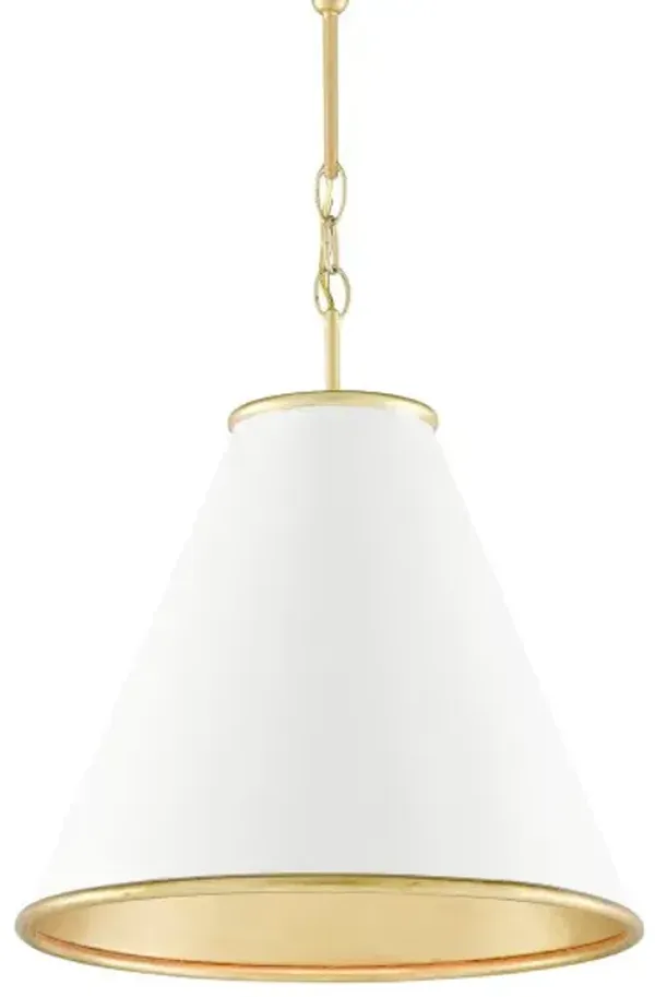 Pierrepont Small Pendant - Gesso White - Currey & Company
