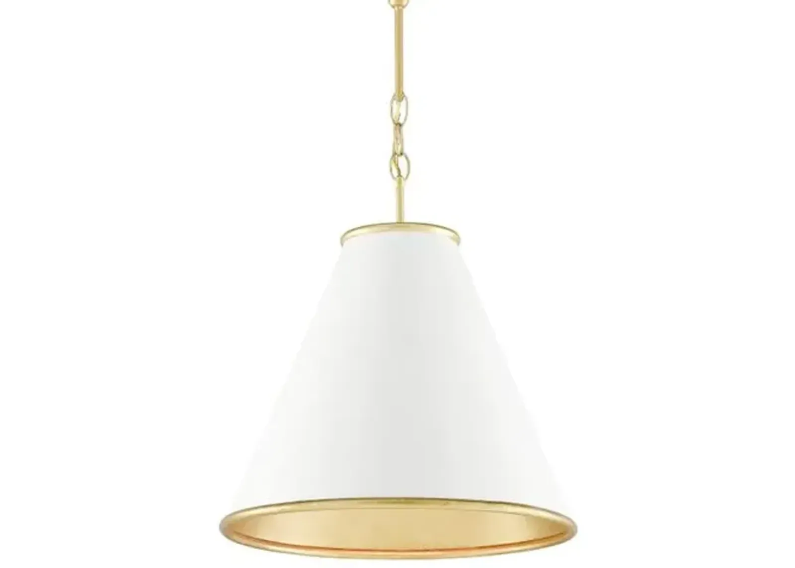 Pierrepont Small Pendant - Gesso White - Currey & Company