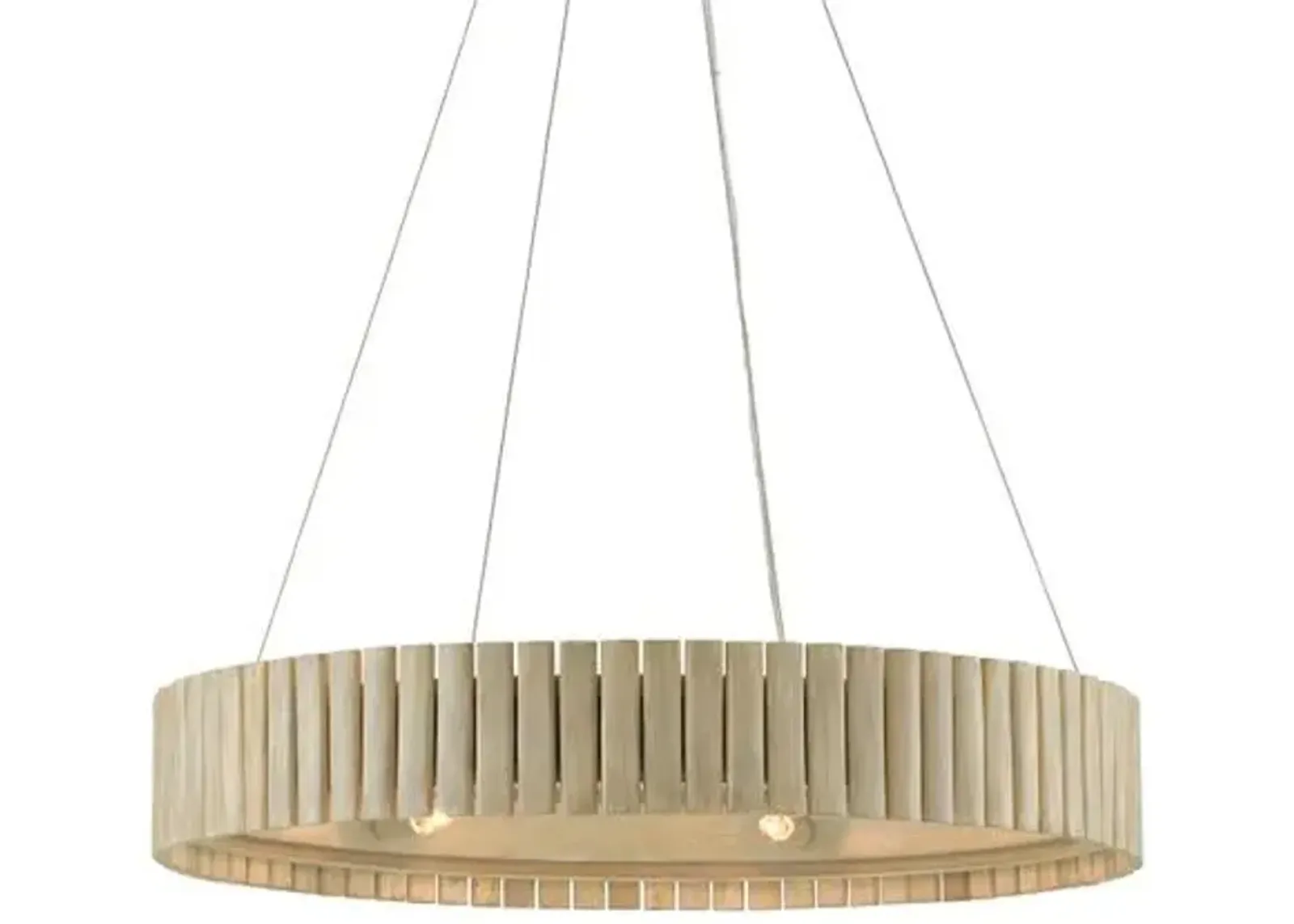 Tetterby Chandelier - Light Taupe/Smokewood - Currey & Company - Brown