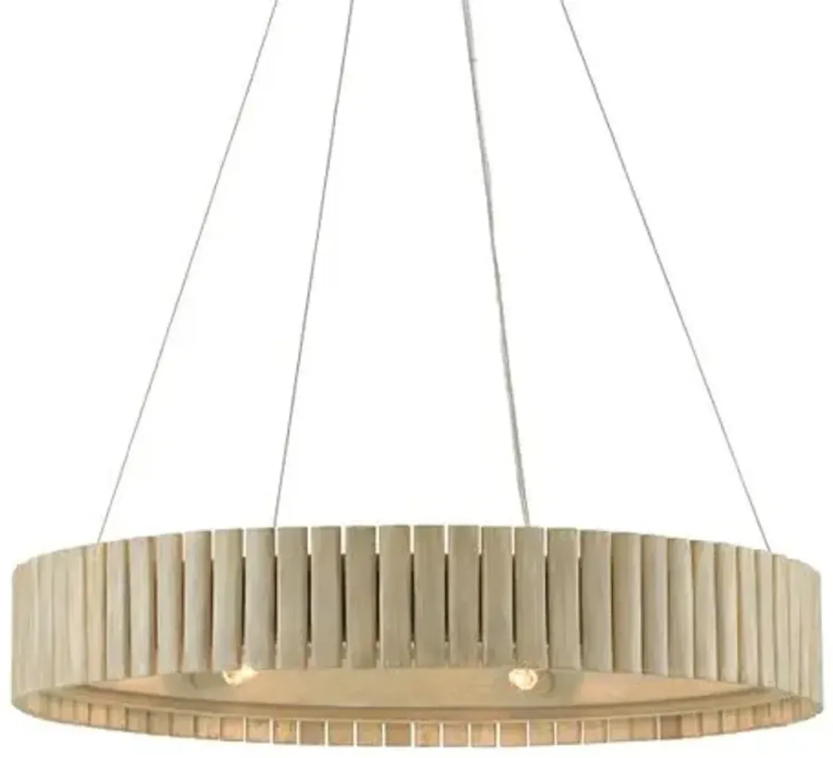 Tetterby Chandelier - Light Taupe/Smokewood - Currey & Company - Brown