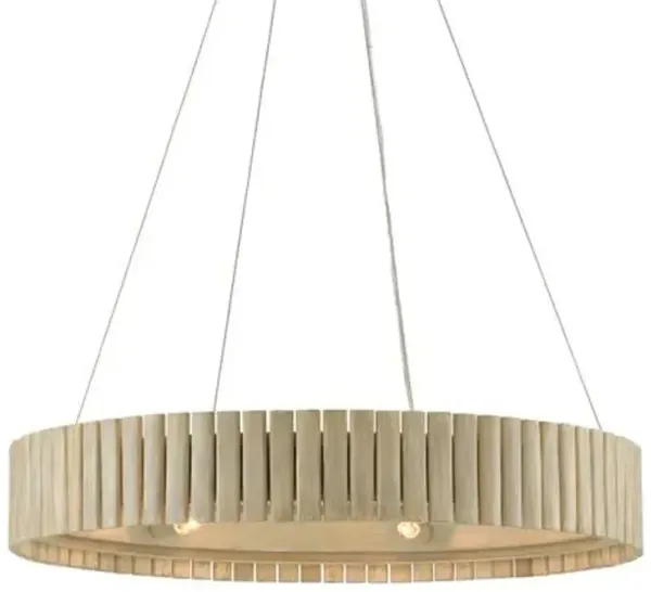 Tetterby Chandelier - Light Taupe/Smokewood - Currey & Company - Brown