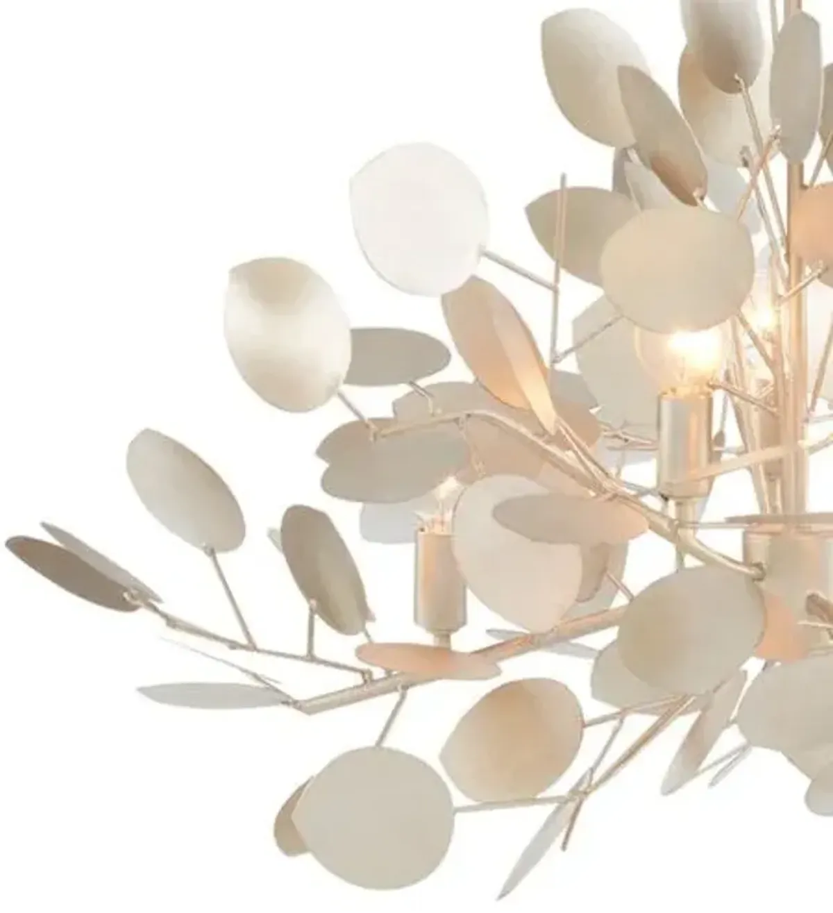 Lunaria Chandelier - Silver - Currey & Company - Clear