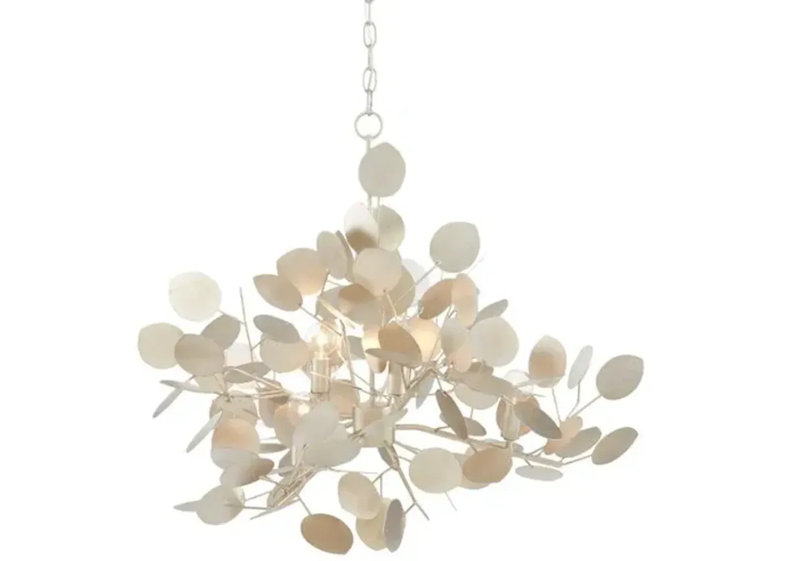 Lunaria Chandelier - Silver - Currey & Company - Clear