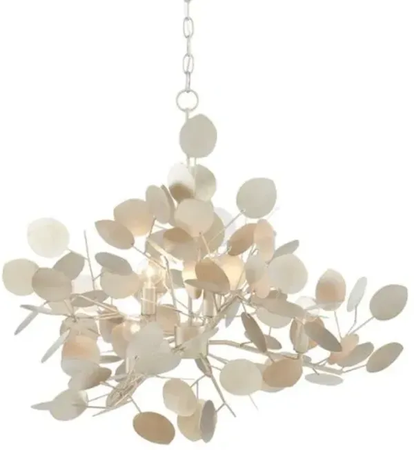 Lunaria Chandelier - Silver - Currey & Company - Clear