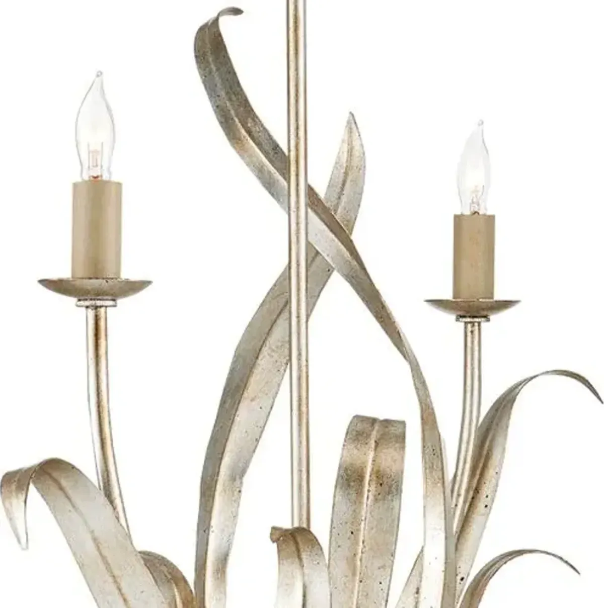 Menefee Chandelier - Silver Granello - Currey & Company