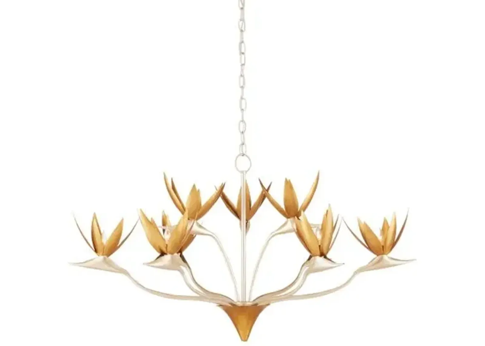 Paradiso Chandelier - Silver/Gold - Currey & Company