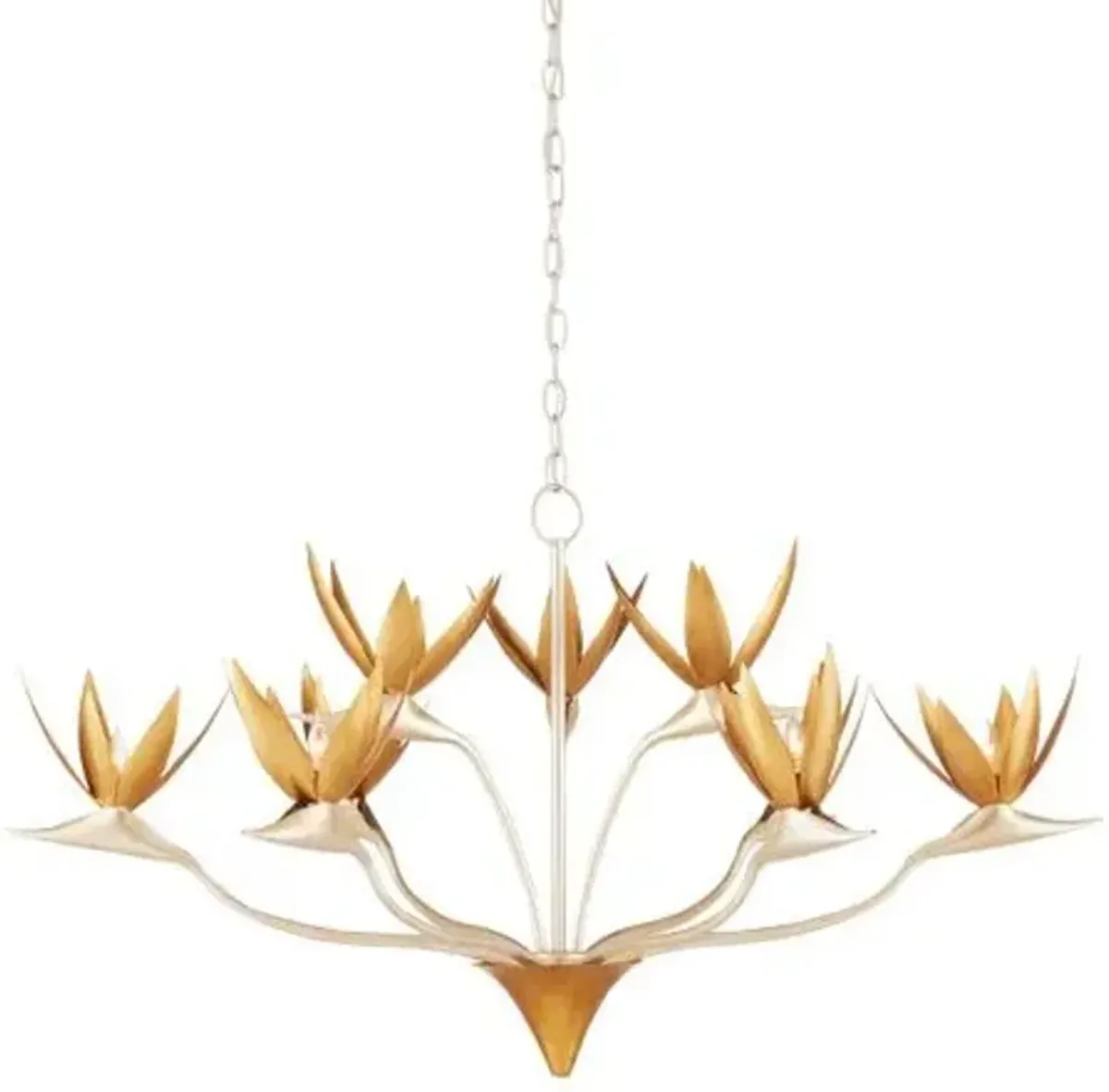 Paradiso Chandelier - Silver/Gold - Currey & Company