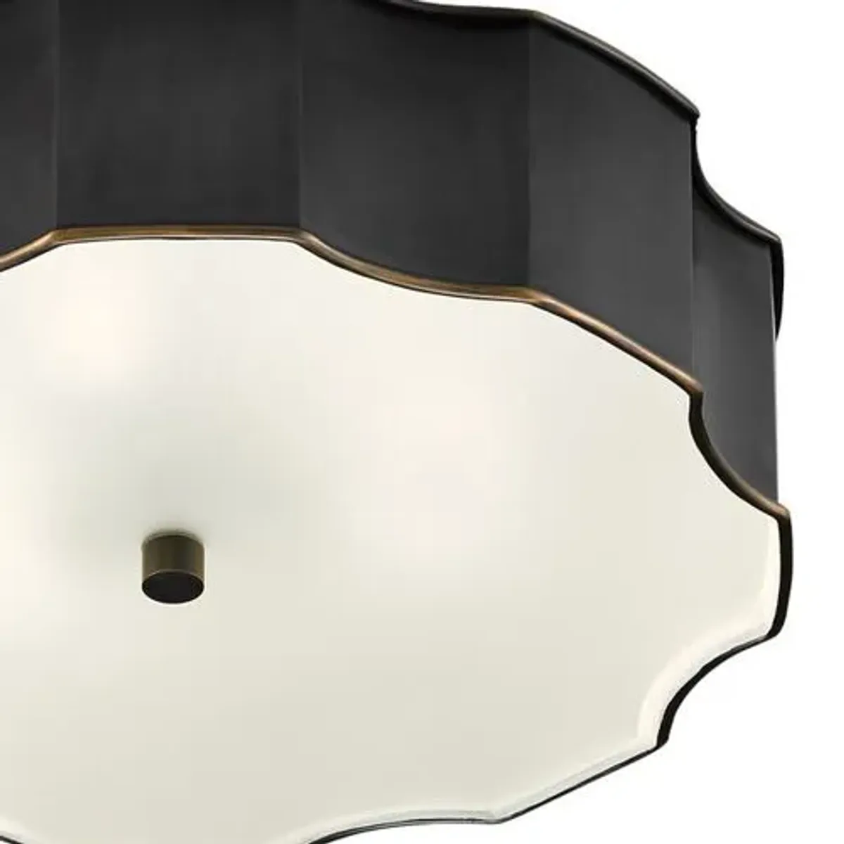 Wexford Flush Mount - Currey & Company - Black