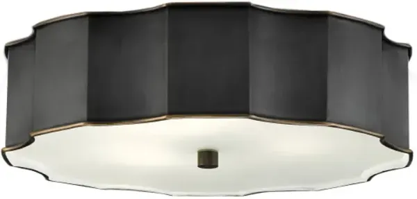 Wexford Flush Mount - Currey & Company - Black