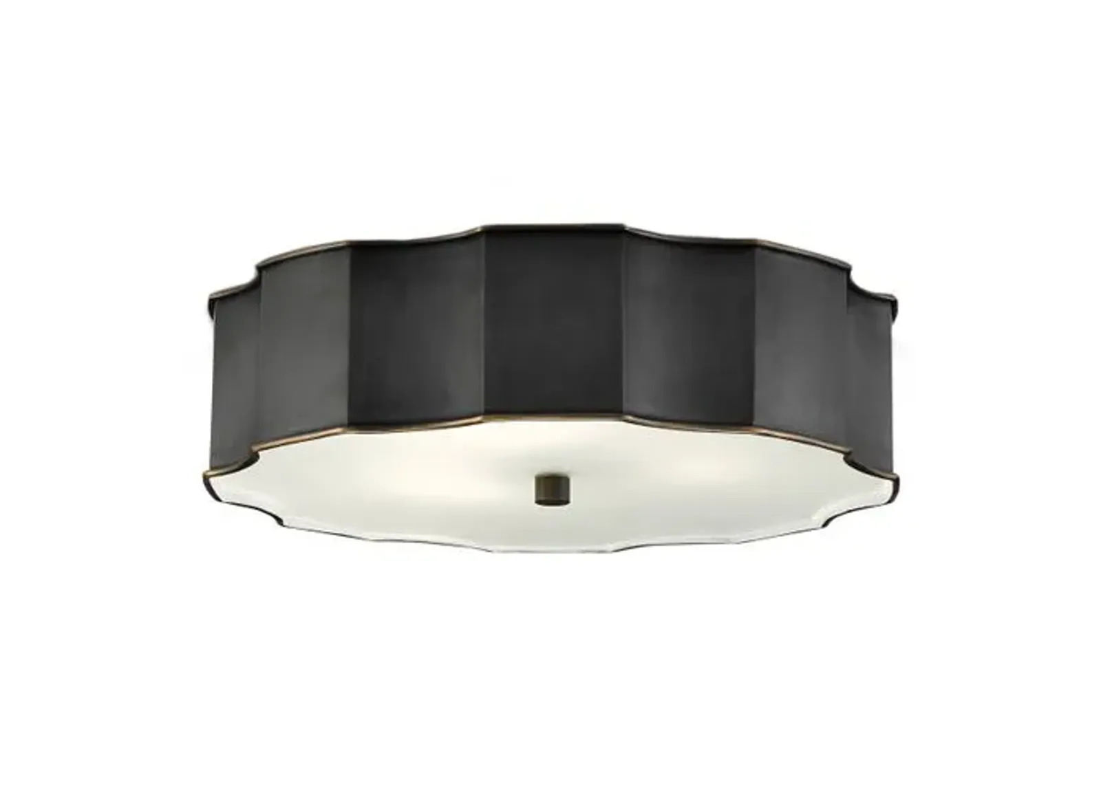 Wexford Flush Mount - Currey & Company - Black