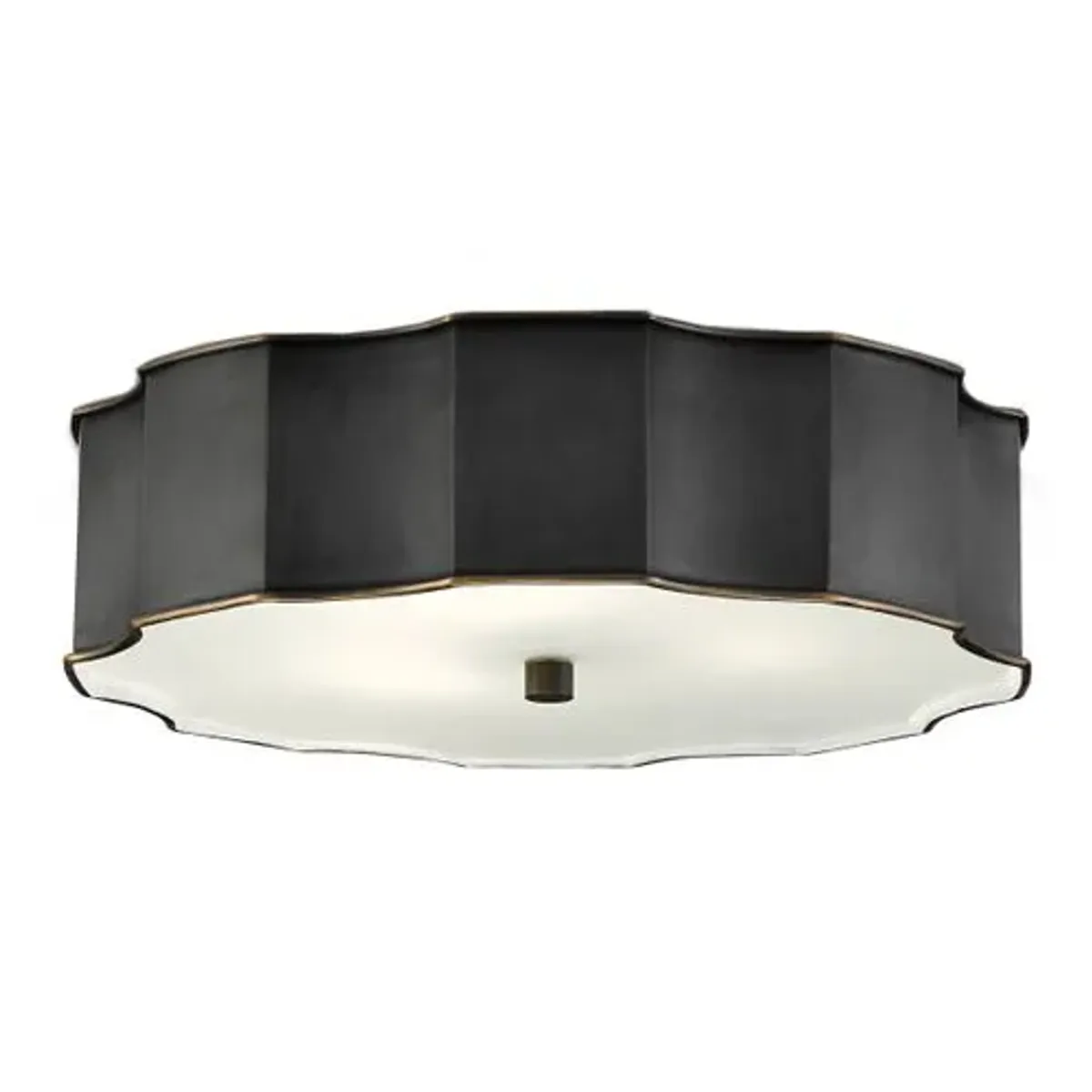 Wexford Flush Mount - Currey & Company - Black