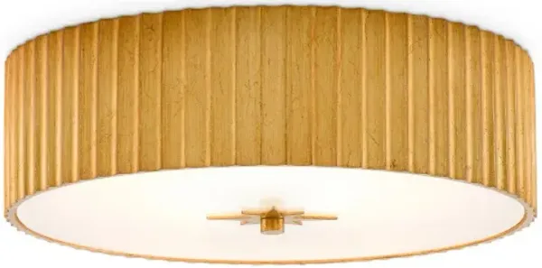 Caravel Flush Mount - Currey & Company - Gold