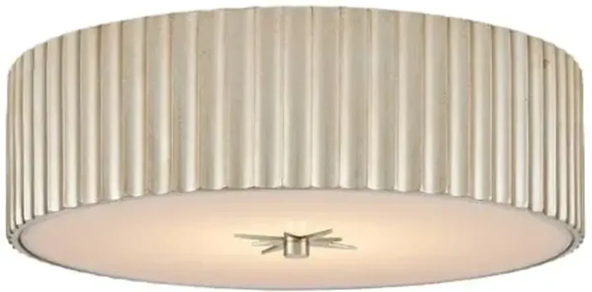 Caravel Flush Mount - Currey & Company - Silver