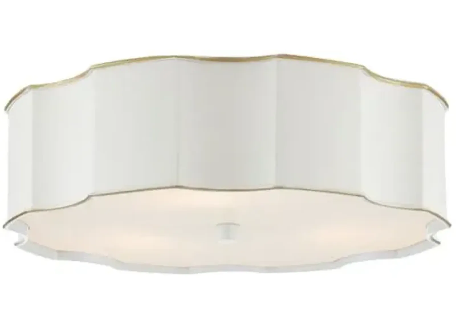 Wexford Flush Mount - Currey & Company - White