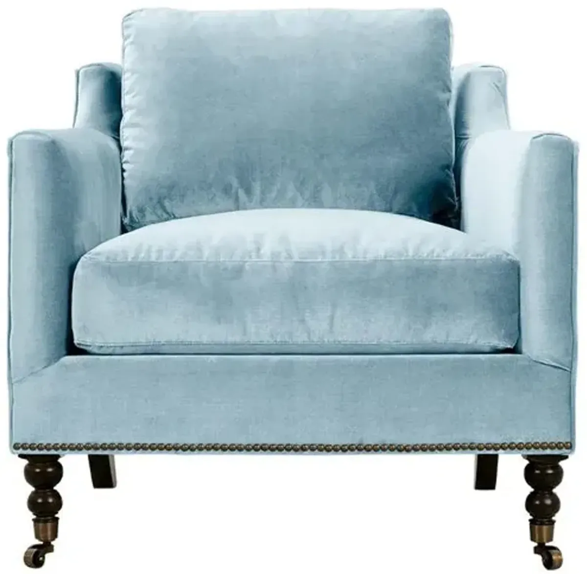 Margot Velvet Chair - Blue