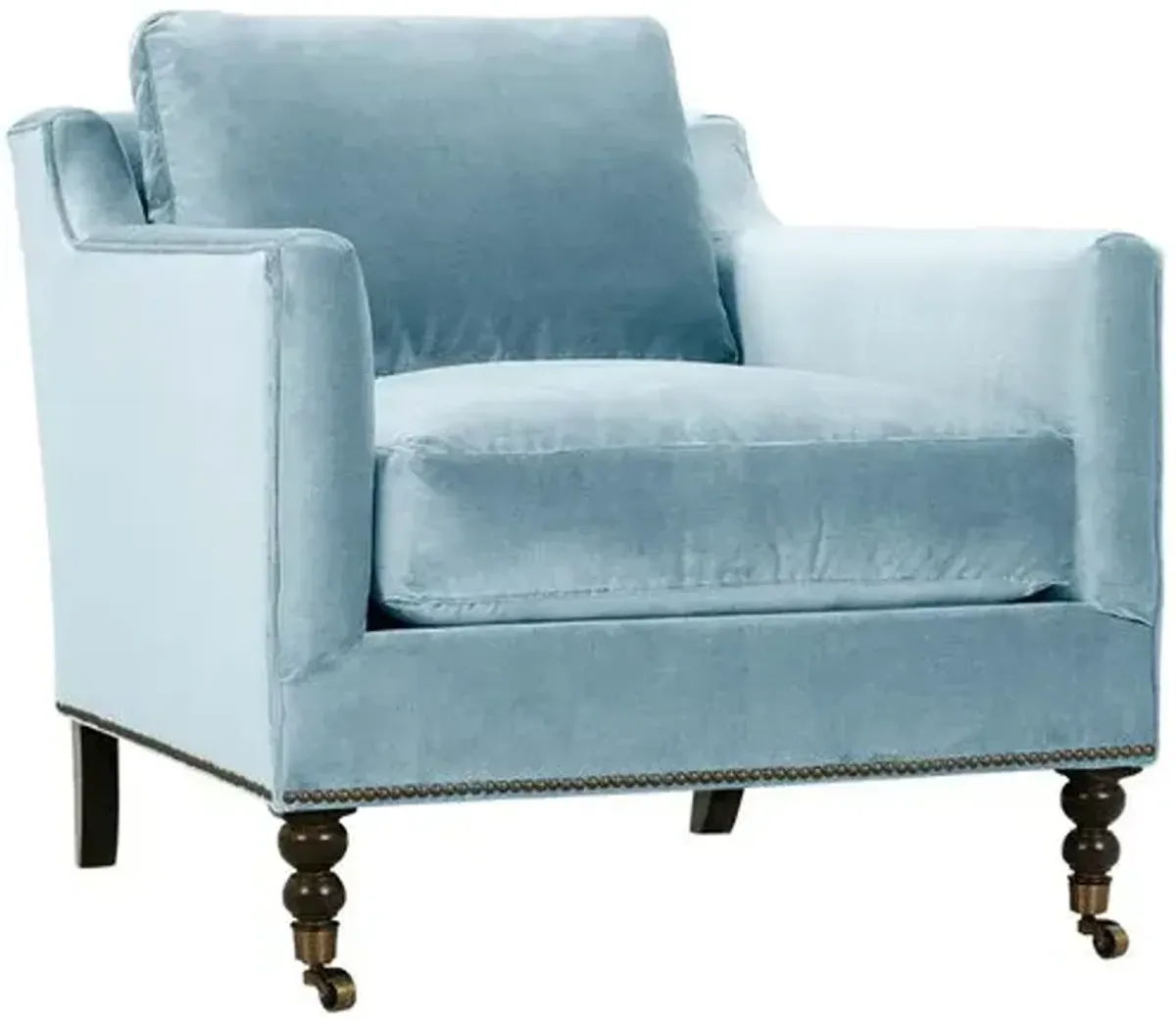 Margot Velvet Chair - Blue