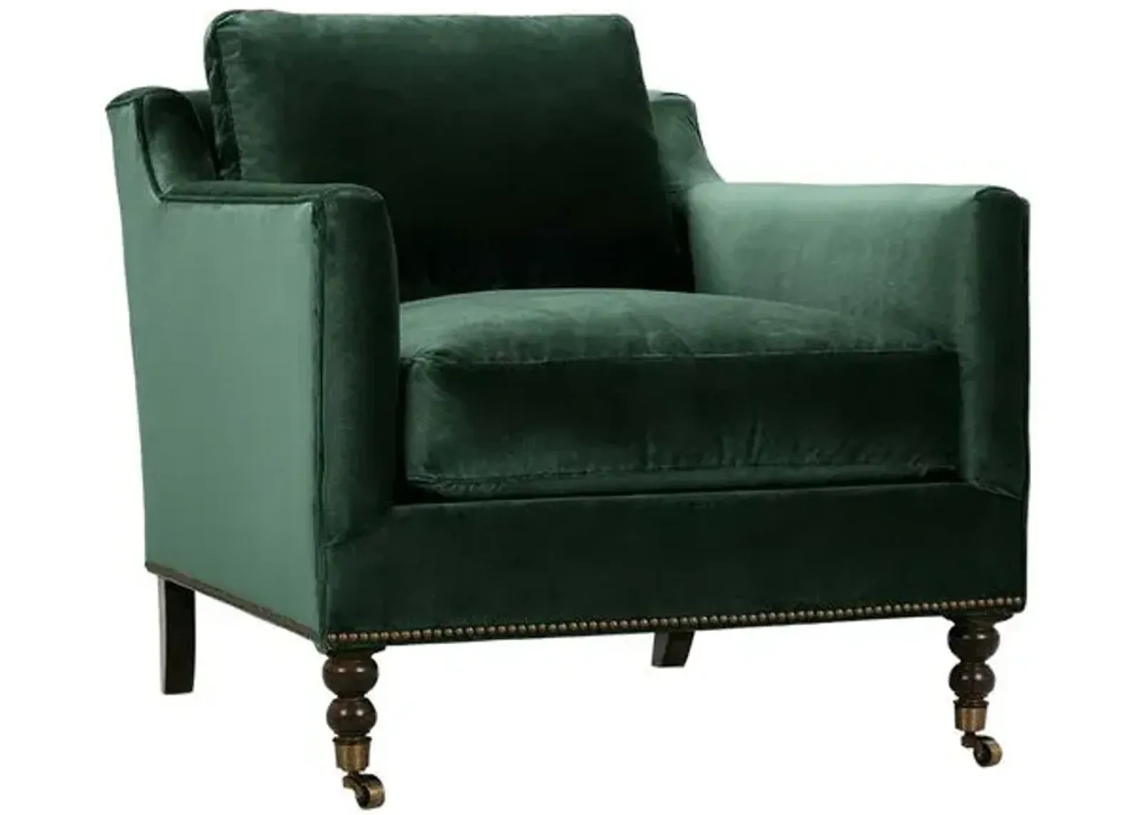 Margot Velvet Chair - Green