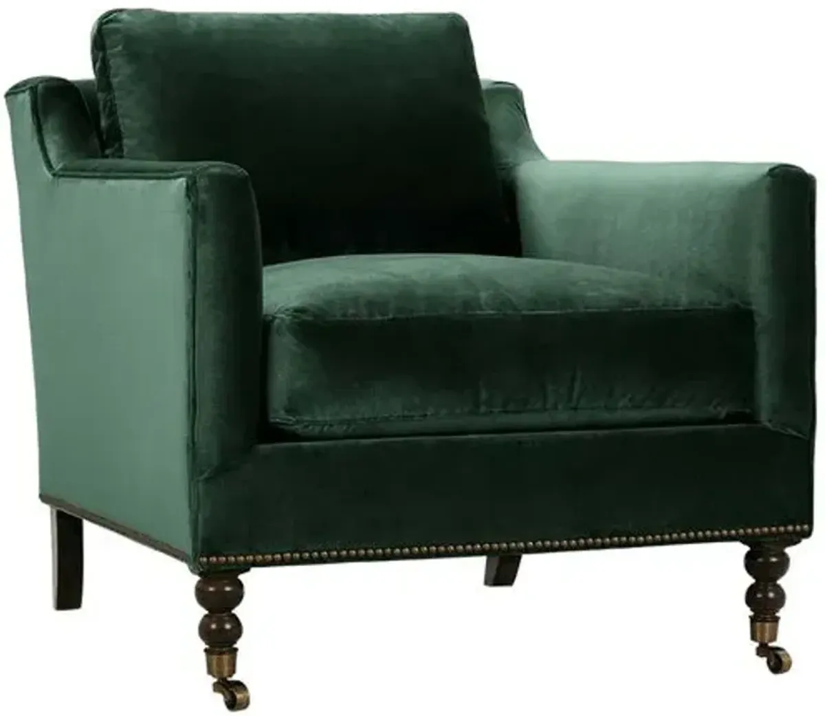 Margot Velvet Chair - Green