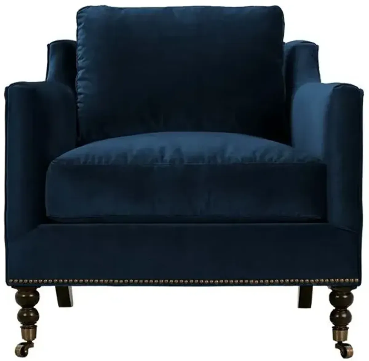 Margot Velvet Chair - Blue