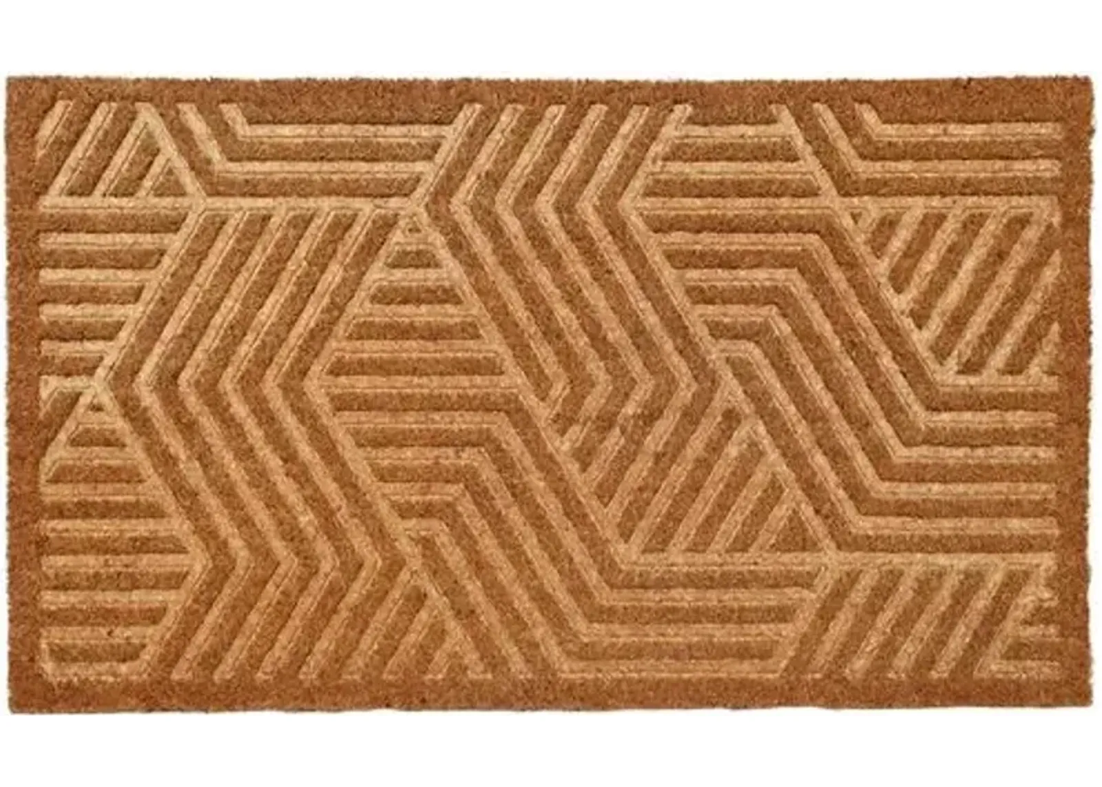 Embossed Graphics Doormat - Brown