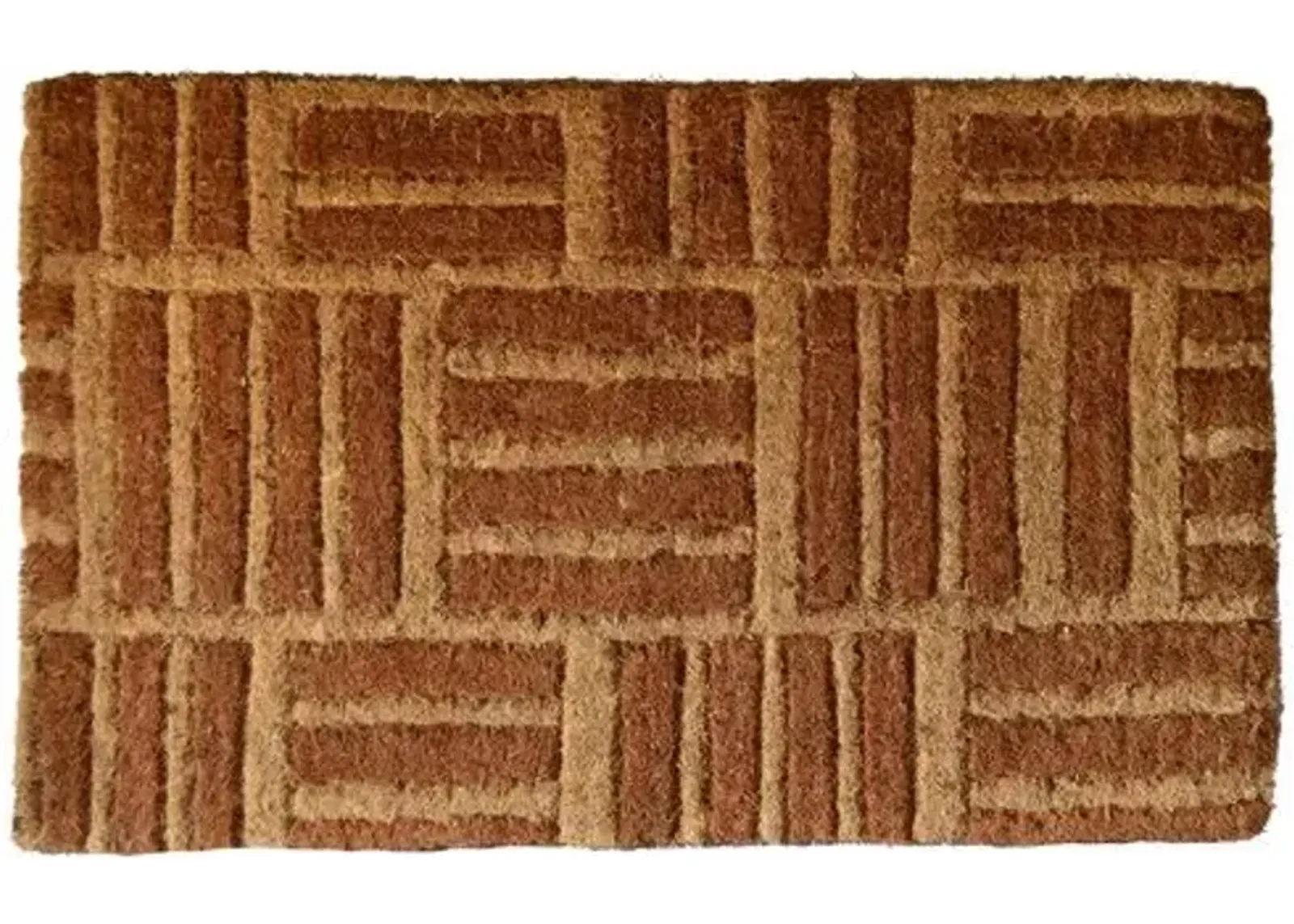 Criss Cross Doormat - Brown