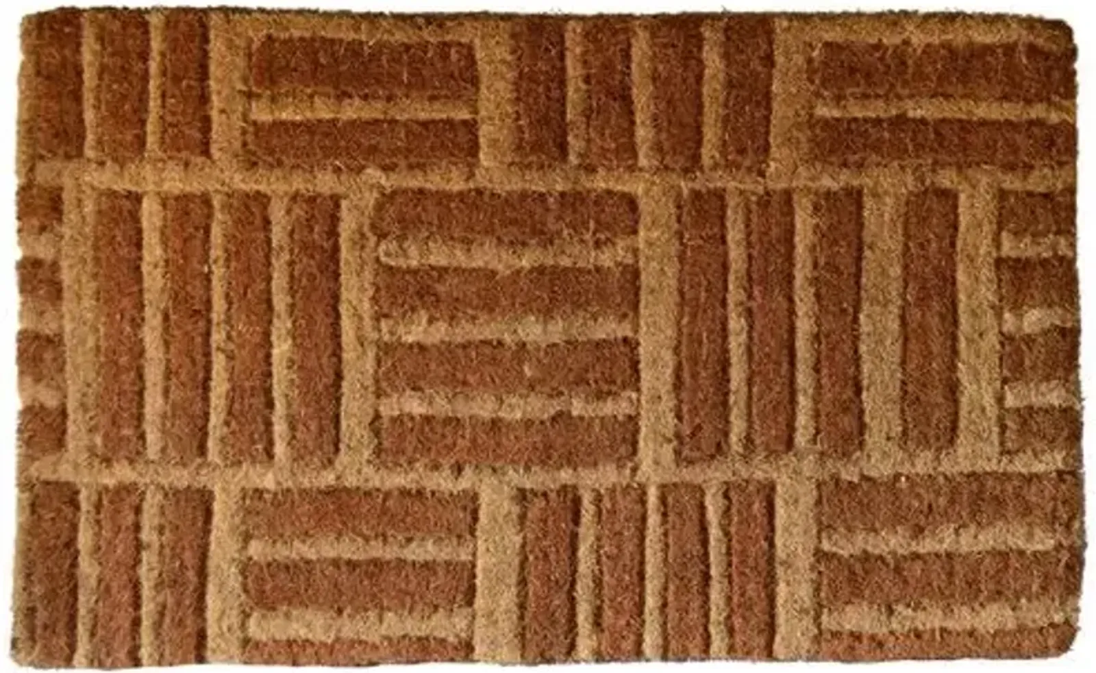 Criss Cross Doormat - Brown