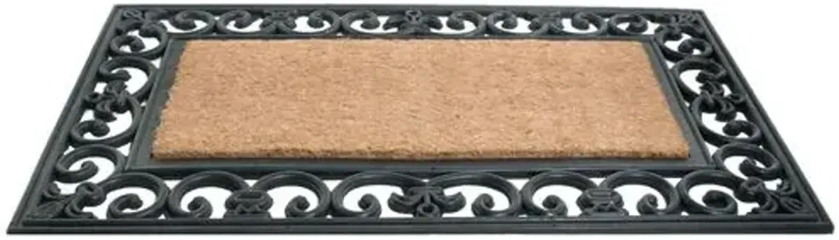 Country Rectangle Doormat - Brown