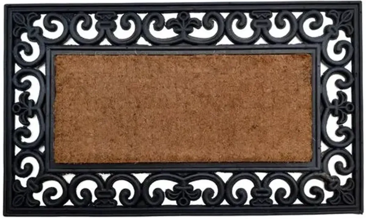 Country Rectangle Doormat - Brown