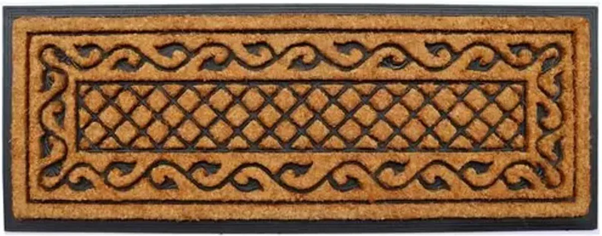 Vine Border Doormat - Brown