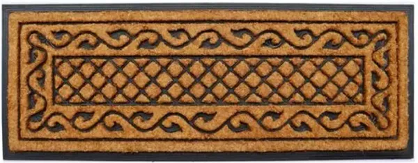 Vine Border Doormat - Brown