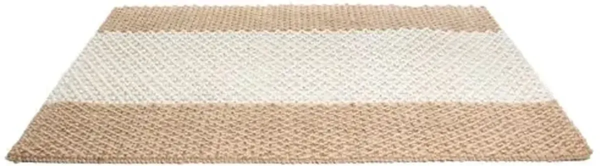 Natural Stripes Doormat - Brown