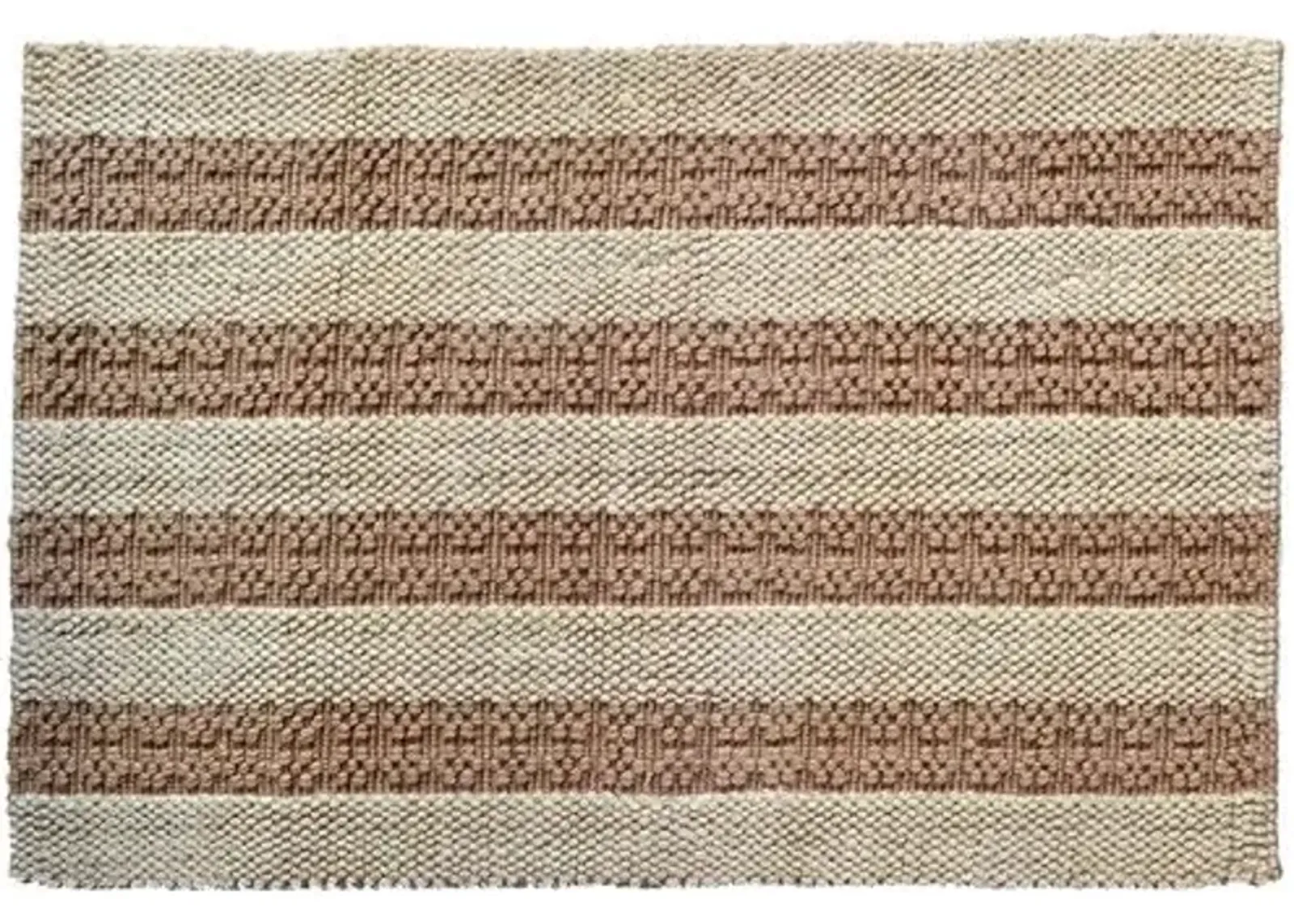 Natural Stripes Doormat - Brown