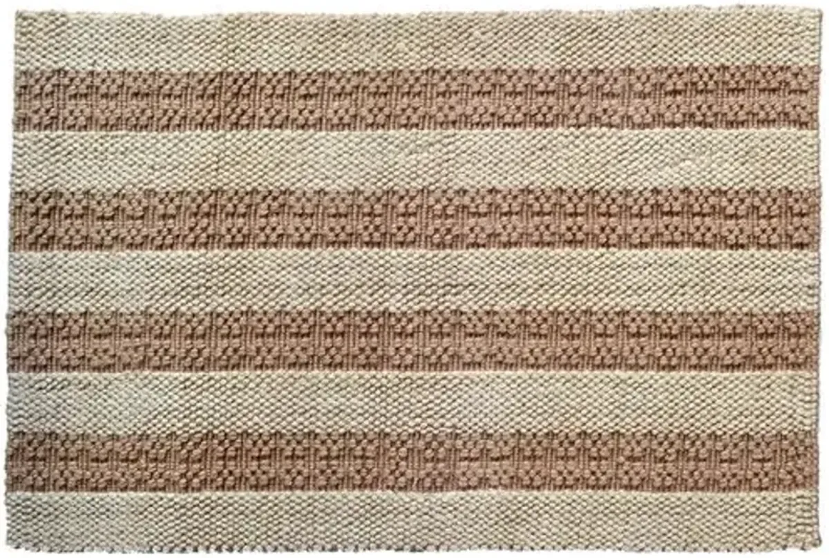 Natural Stripes Doormat - Brown