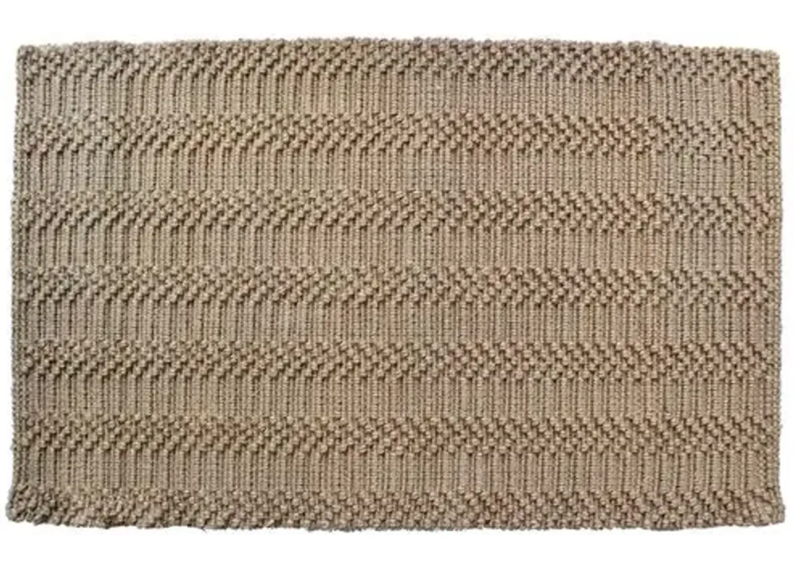 Natural Waves Doormat - Brown