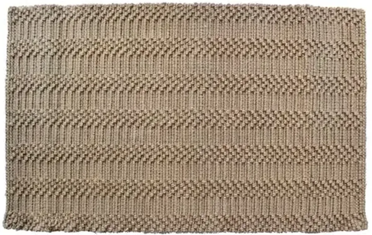 Natural Waves Doormat - Brown