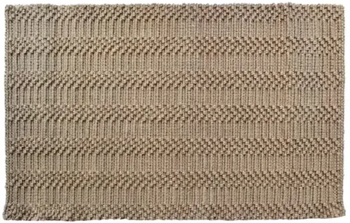 Natural Waves Doormat - Brown