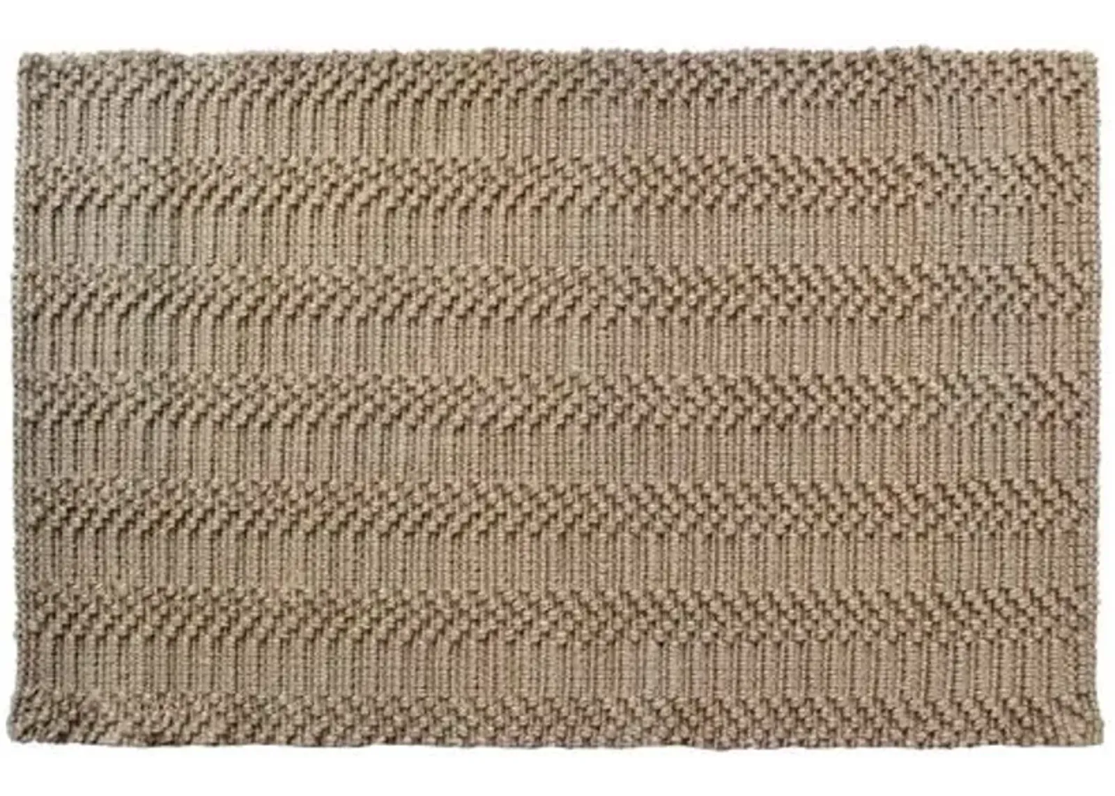 Natural Waves Doormat - Brown