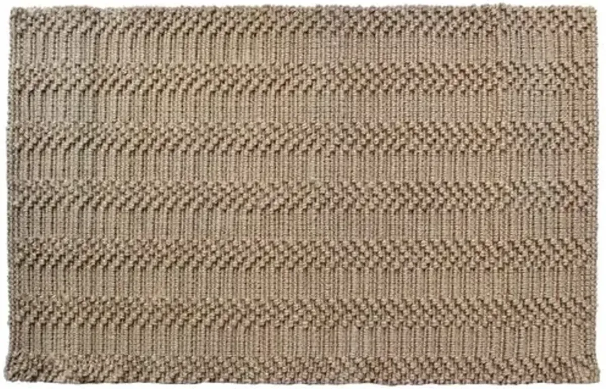 Natural Waves Doormat - Brown