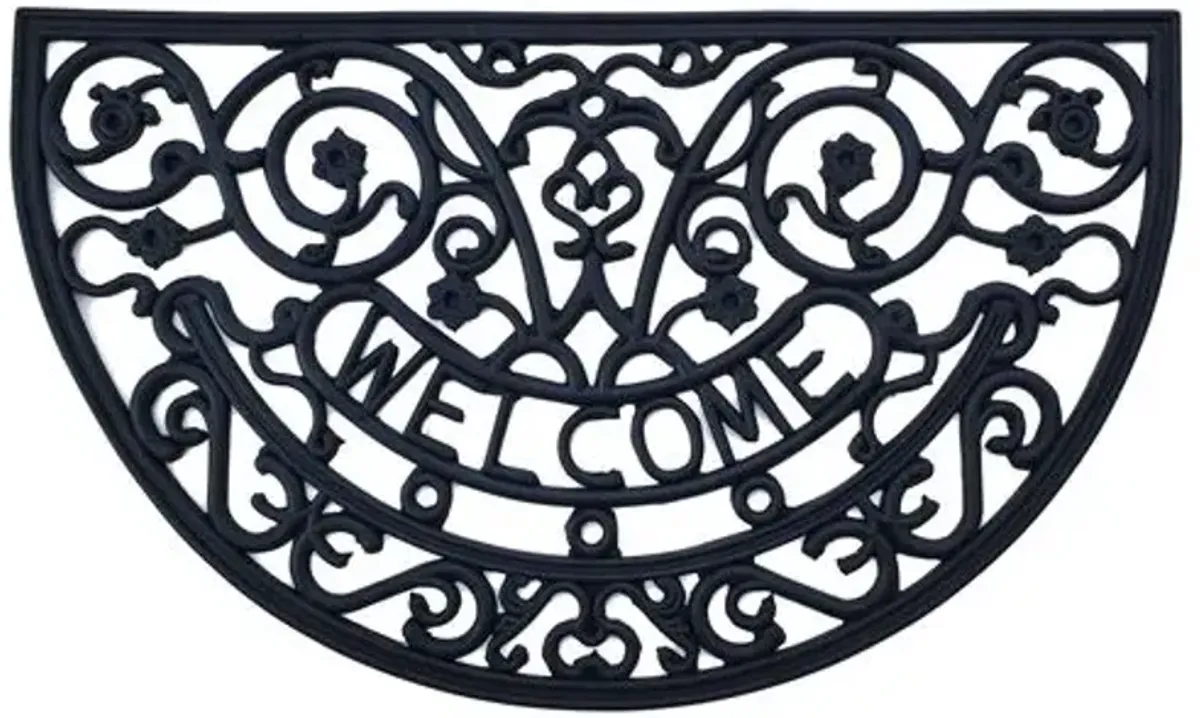 Rosemary Welcome Doormat - Black