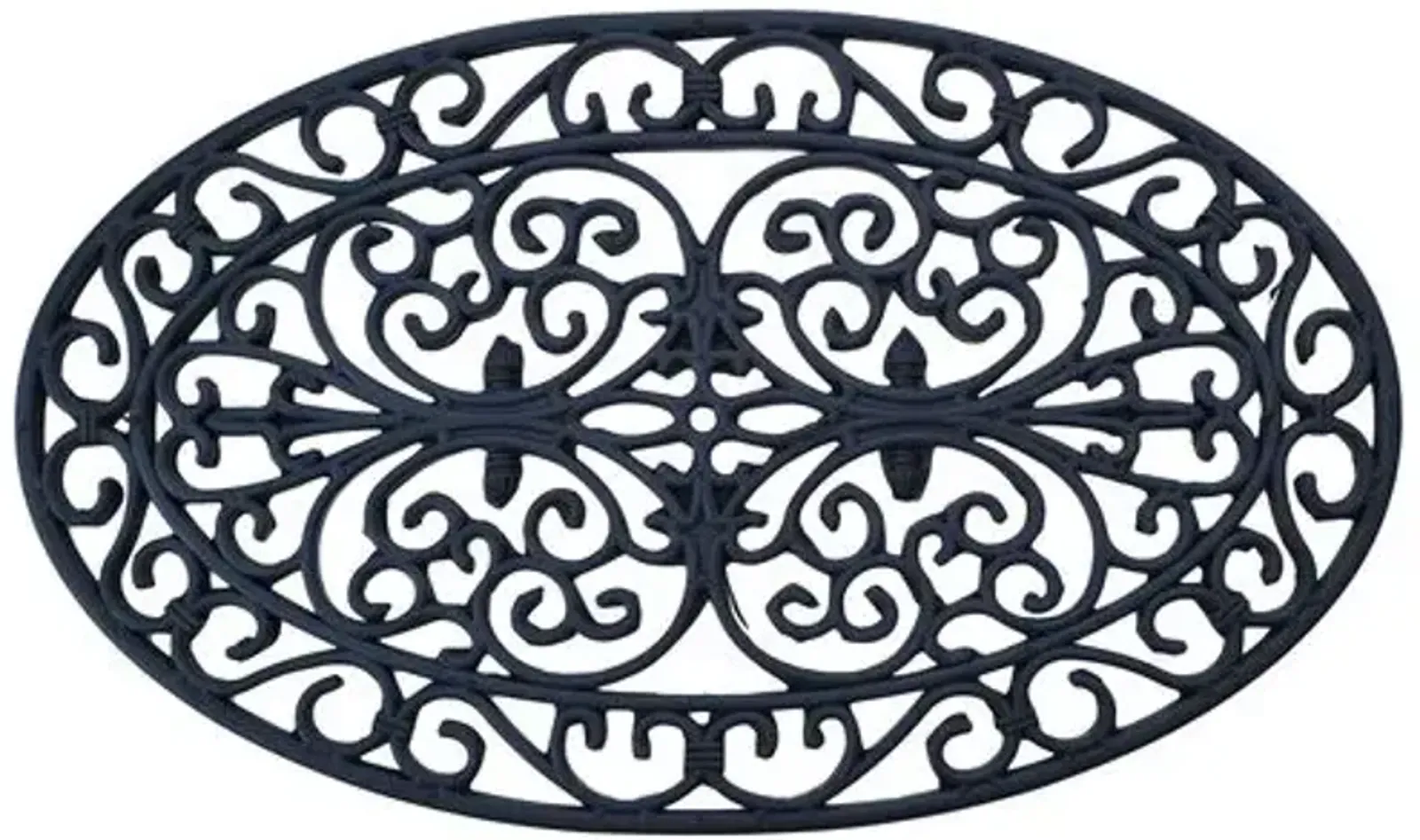 Oval Doormat - Black