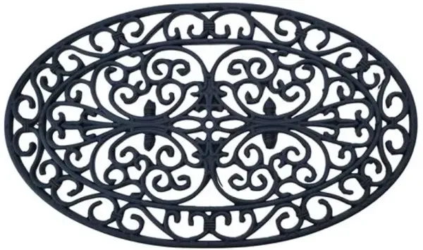 Oval Doormat - Black