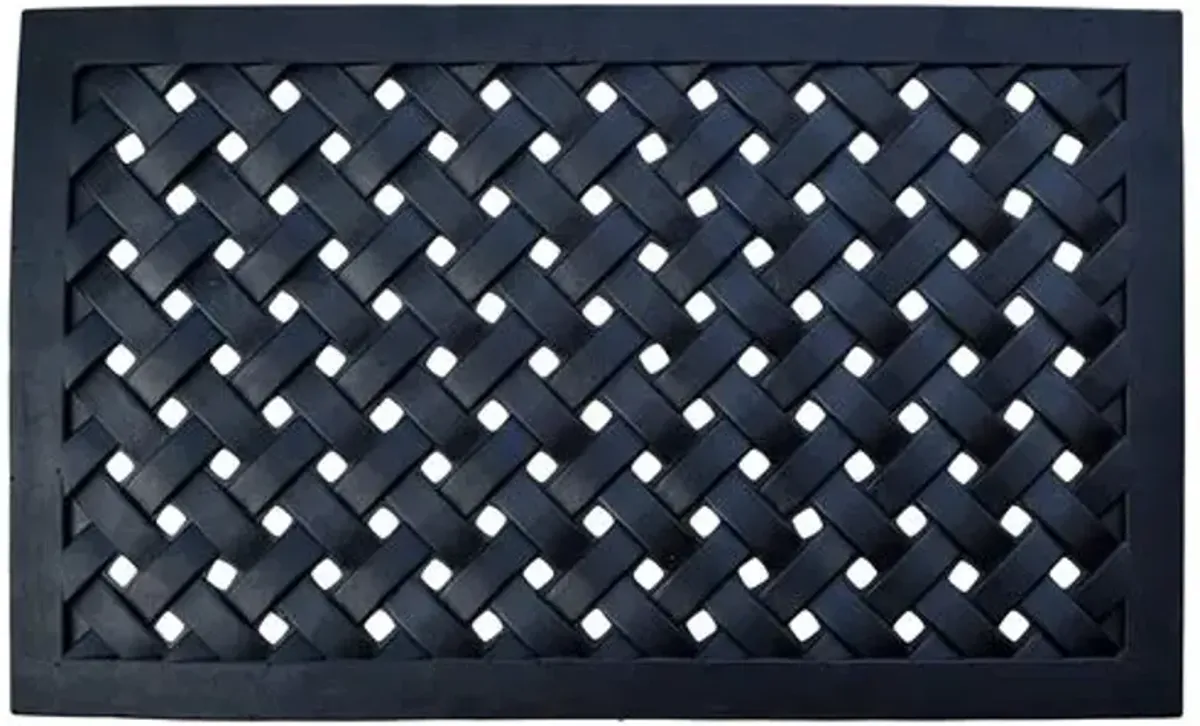 Braided Doormat - Black