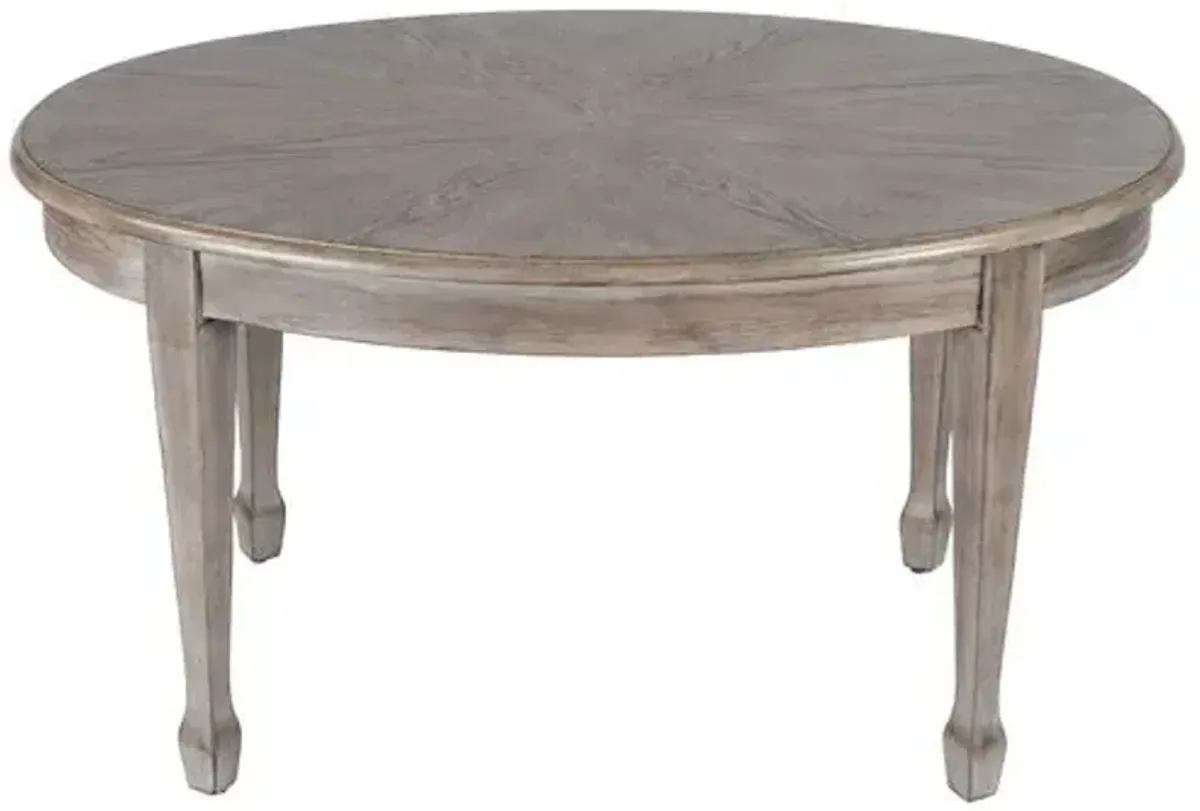 Luca Oval Wood Coffee Table - Gray