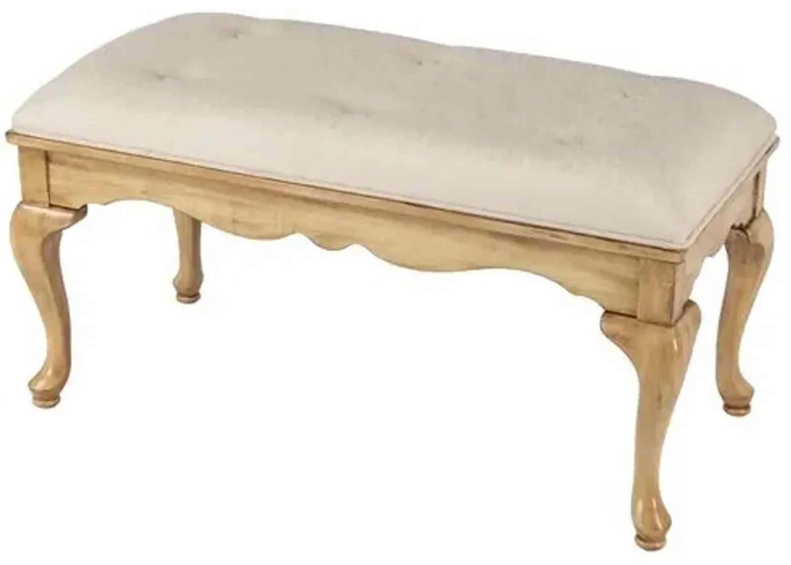 Jaxon Wooden Upholstered Bench - Beige