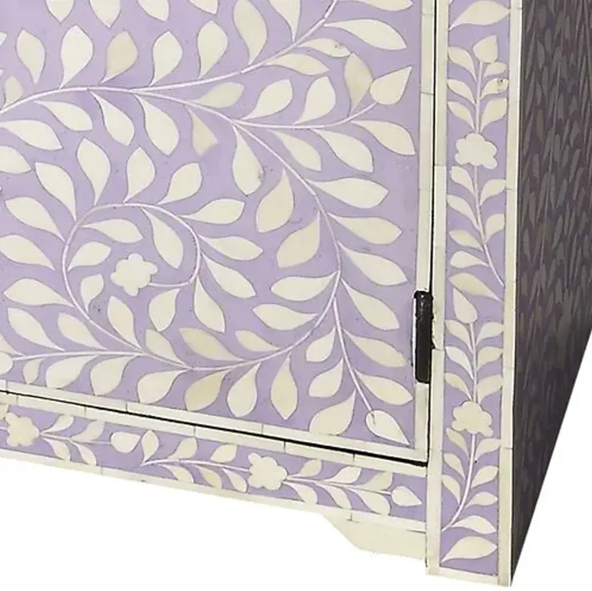 Layla Bone Inlay Console Chest - Lavender - Purple