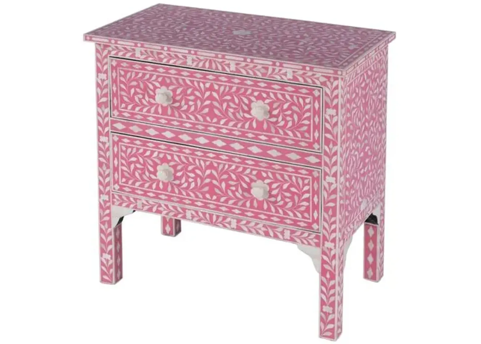 Layla Accent Chest - Pink