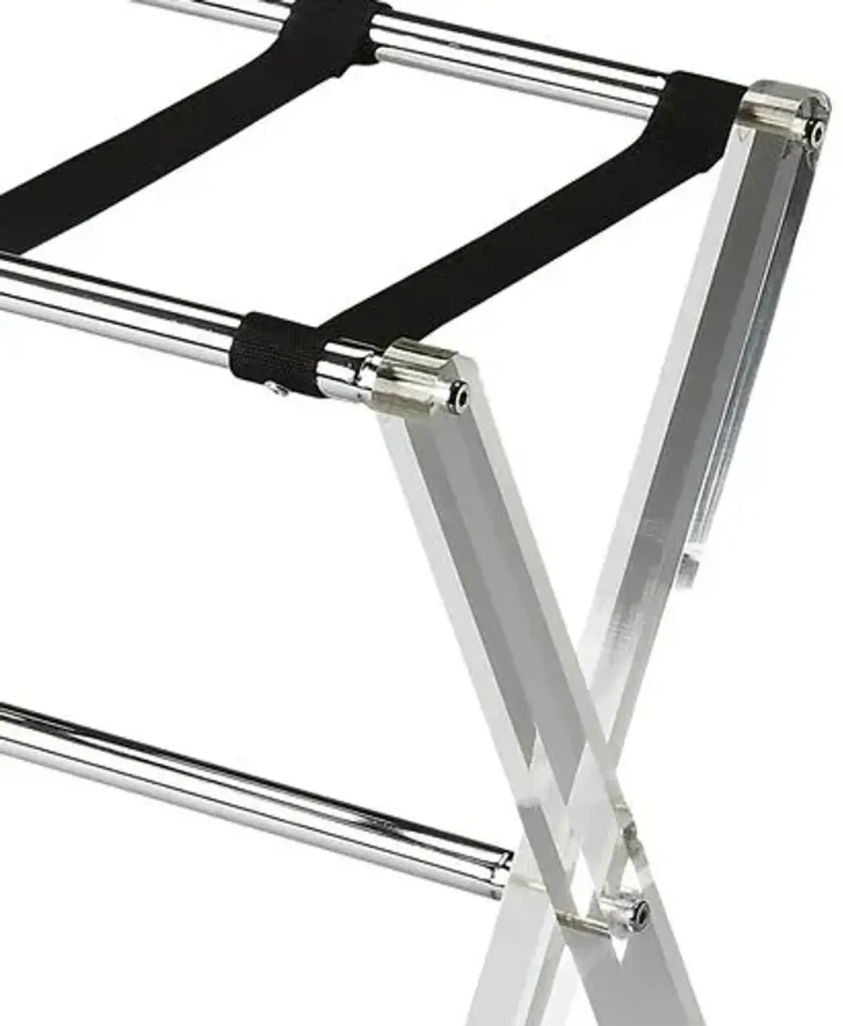 Milly Clear Folding Acrylic Luggage Rack